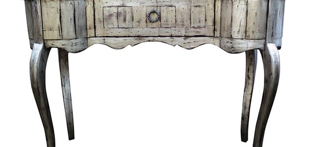 Console Table with Silverleaf Finish